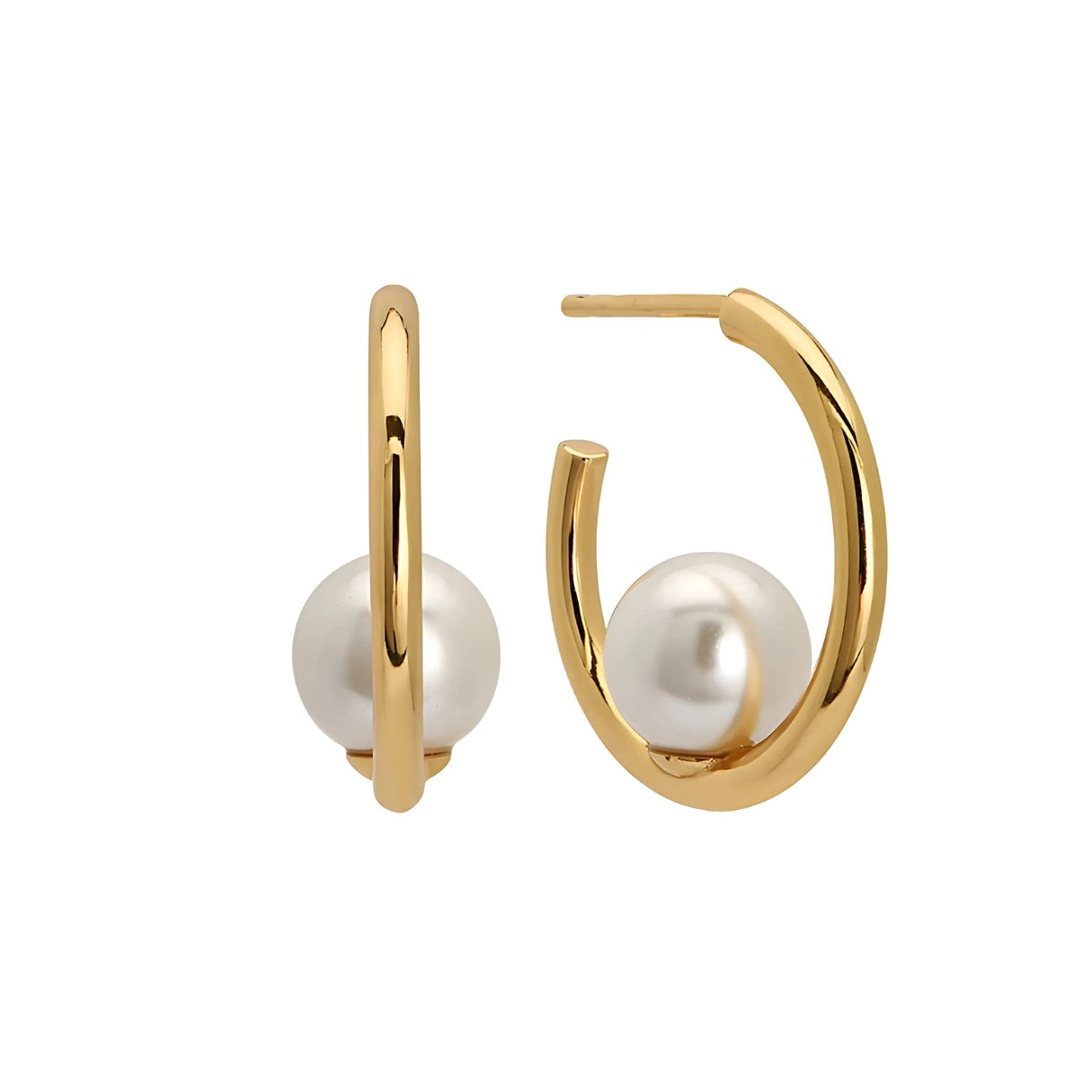 Sandra Pearl Hoops