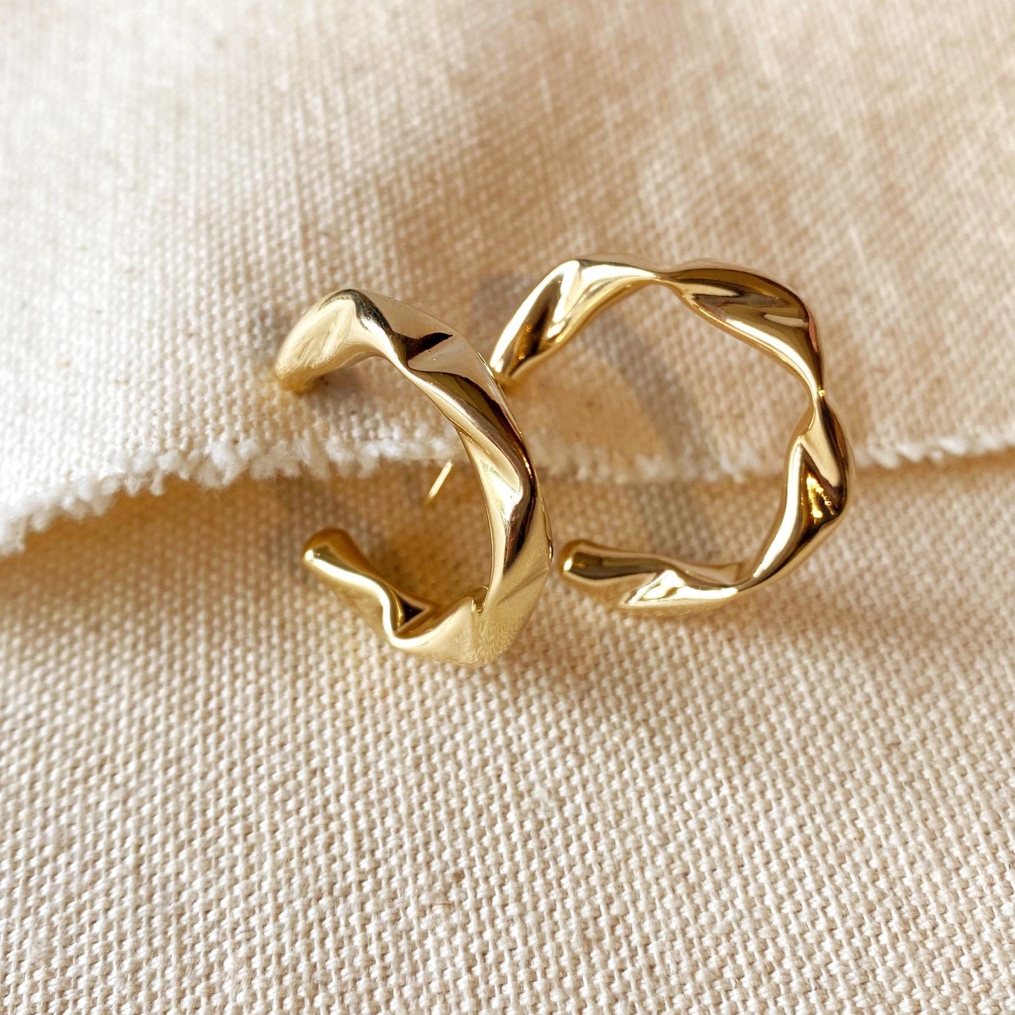 Crush Gold Hoops