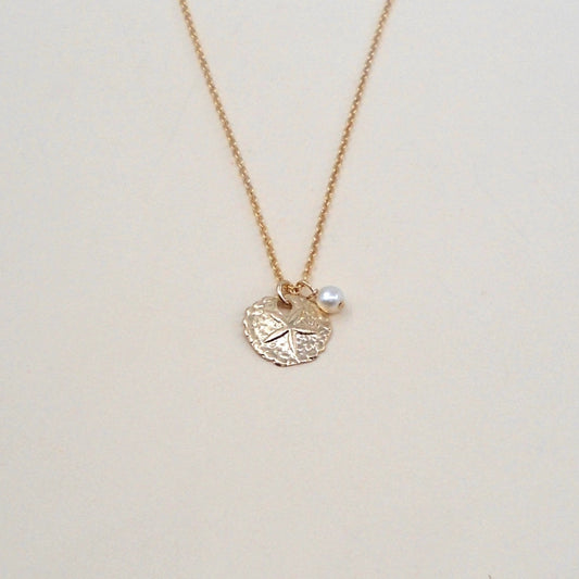 Sand Dollar & Pearl Necklace